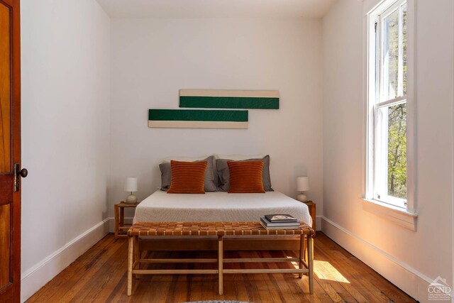 496 Clinton St, Hudson, NY 12534 - bedroom featuring baseboards and hardwood / wood-style flooring