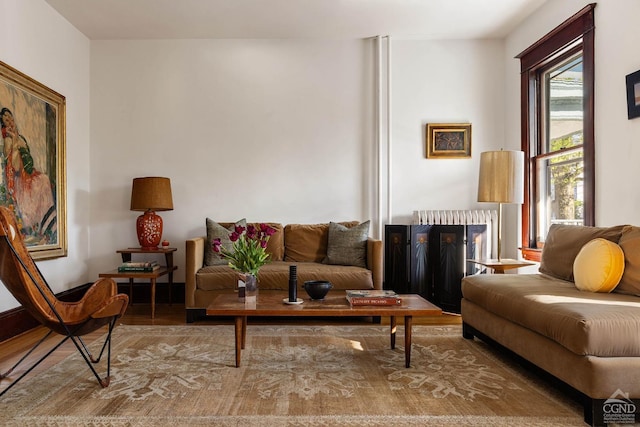 496 Clinton St, Hudson, NY 12534 - living area with wood finished floors