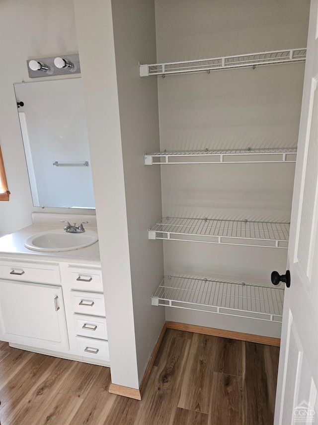 interior space featuring a sink