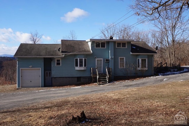 front facade featuring a garage