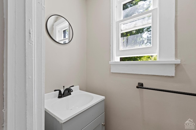 bathroom featuring vanity