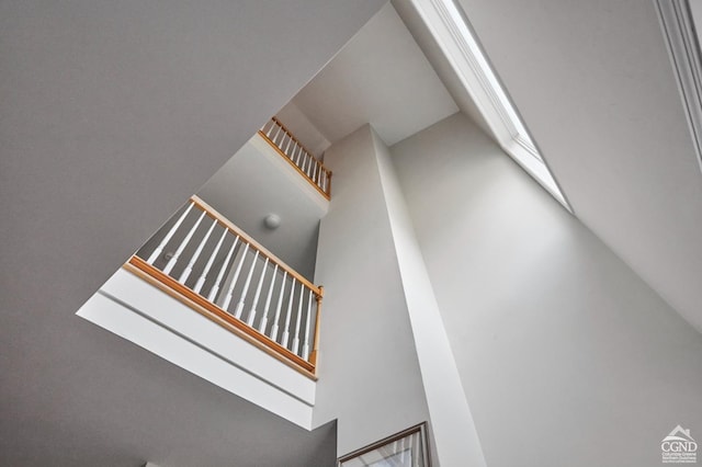 view of stairway