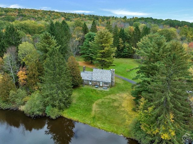 105 Gaf Lake Rd, Sanford, NY 13865 - birds eye view of property featuring a water view