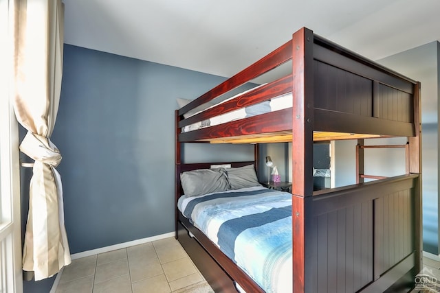 view of tiled bedroom