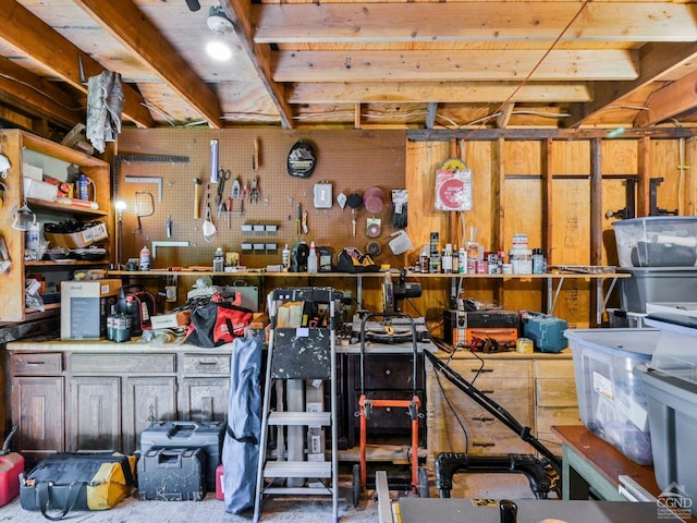 view of storage room