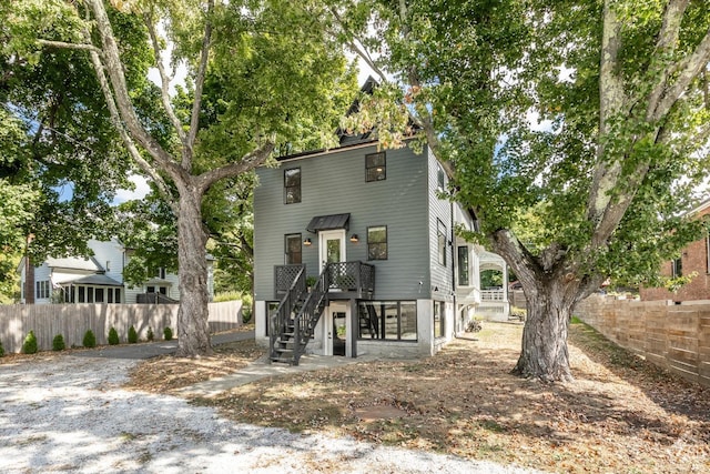 view of back of property