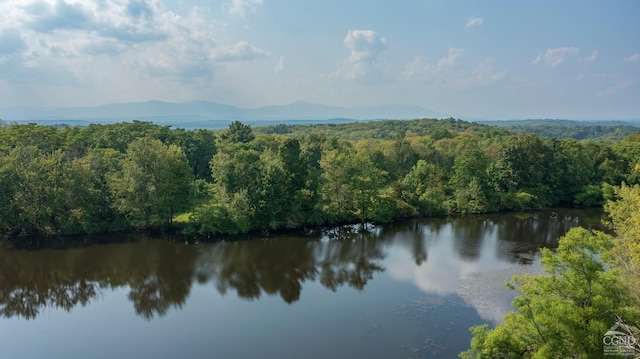 property view of water with a mountain view