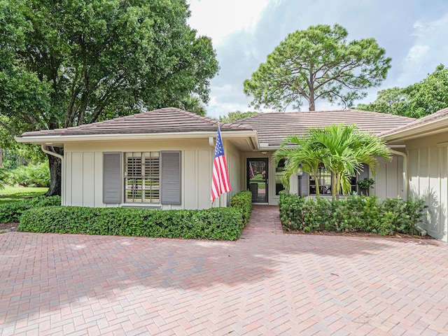 view of ranch-style house