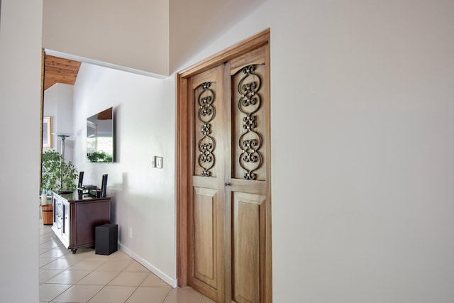 3961 NW 27th Ave, Boca Raton, FL 33434 - hall with baseboards and light tile patterned floors