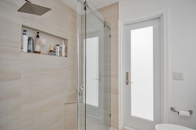 3961 NW 27th Ave, Boca Raton, FL 33434 - bathroom with a shower stall and healthy amount of natural light