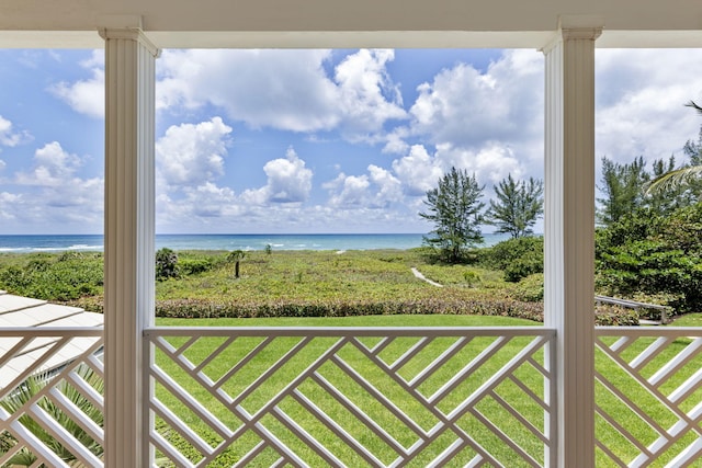 water view with a beach view