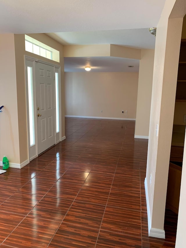 view of tiled entrance foyer