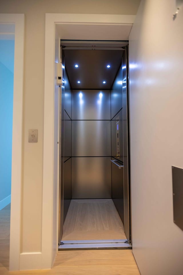 room details featuring light wood-type flooring