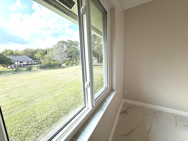 interior space with baseboards