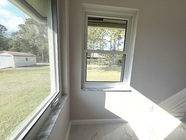 interior details with baseboards