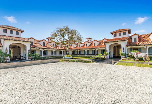 view of mediterranean / spanish house