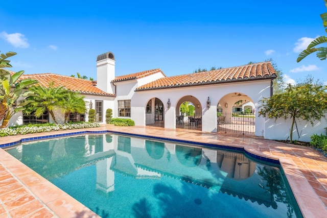 view of pool with a patio area