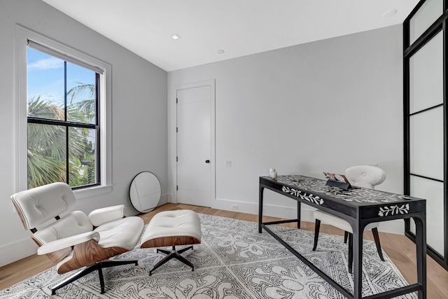 interior space featuring light hardwood / wood-style floors