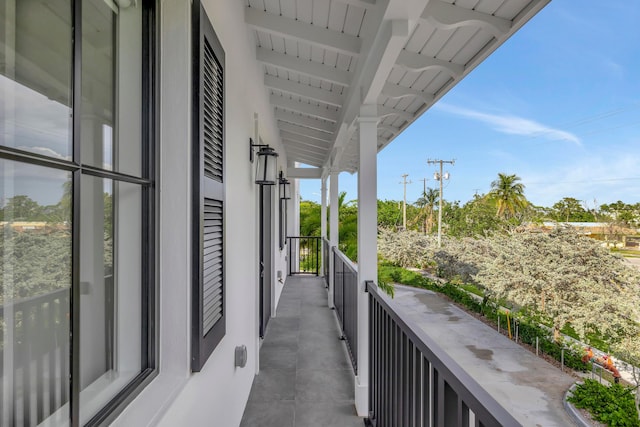 view of balcony