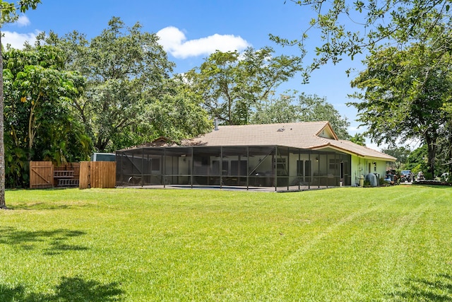 exterior space featuring a lawn