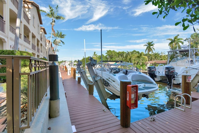 view of dock