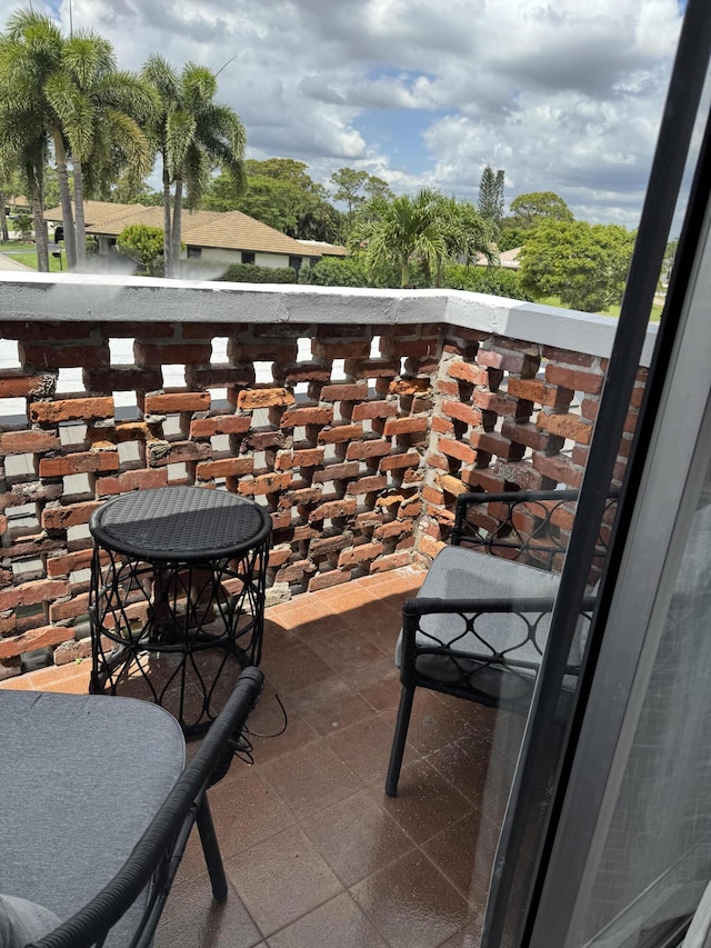 view of balcony