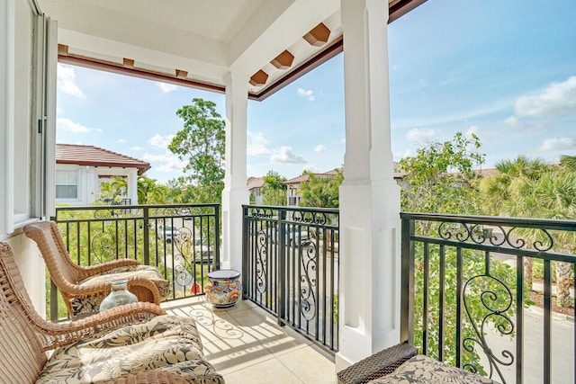 view of balcony