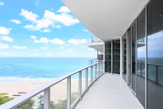 3100 N Ocean Dr Unit H-1509, Singer Island, FL 33404 - balcony featuring a water view