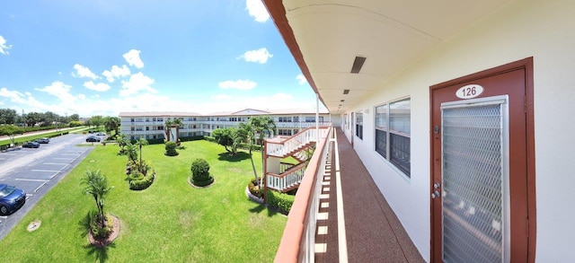 view of balcony