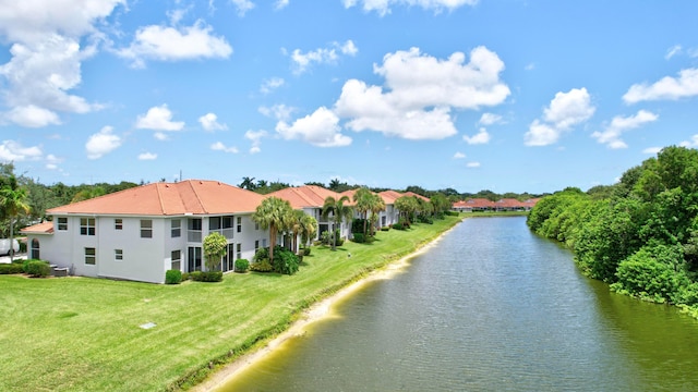 view of property view of water