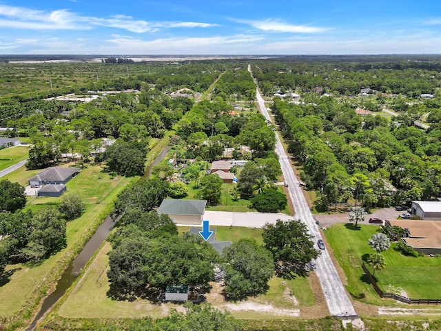 view of aerial view