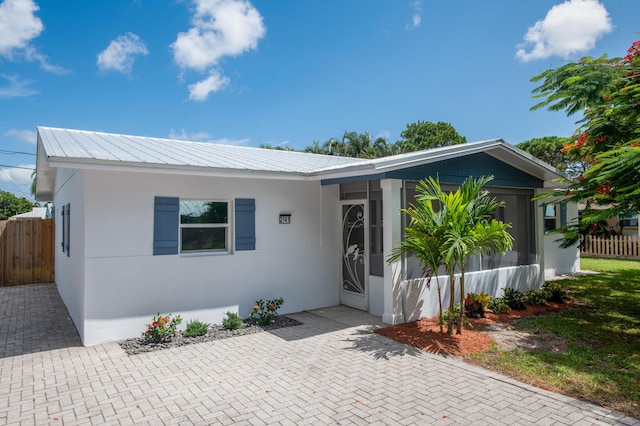 view of front of home