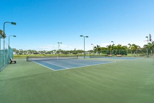 view of tennis court