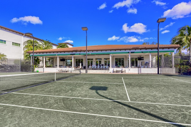 view of tennis court