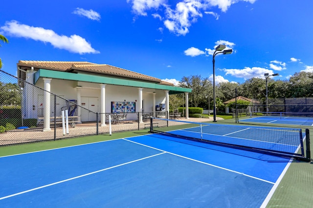 view of tennis court