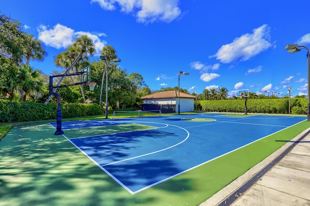 view of basketball court