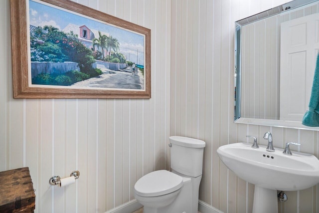 bathroom featuring toilet