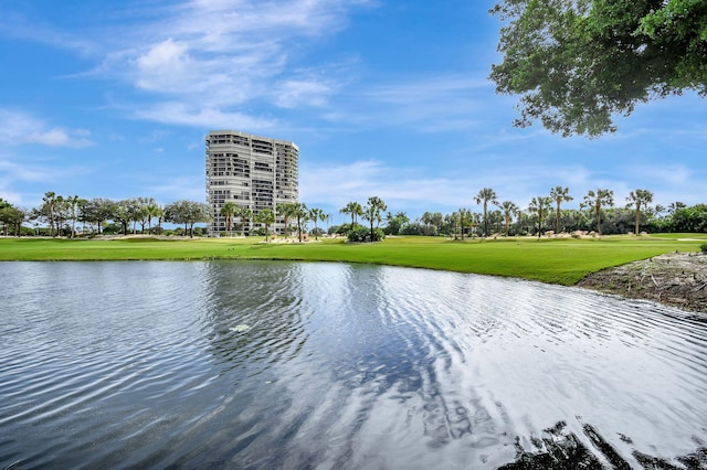 view of water feature