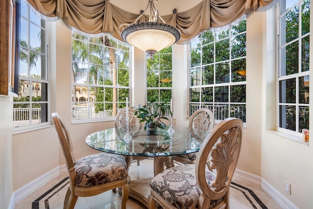 sunroom featuring a healthy amount of sunlight