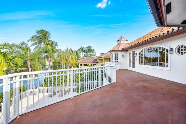 view of patio / terrace featuring a balcony