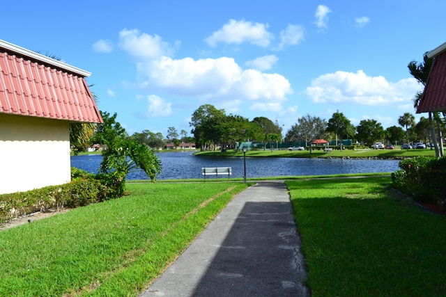 view of water feature