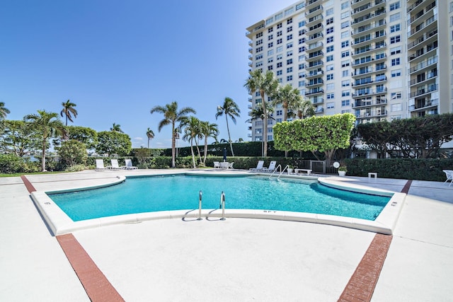 view of pool