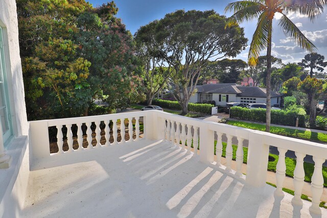 view of balcony