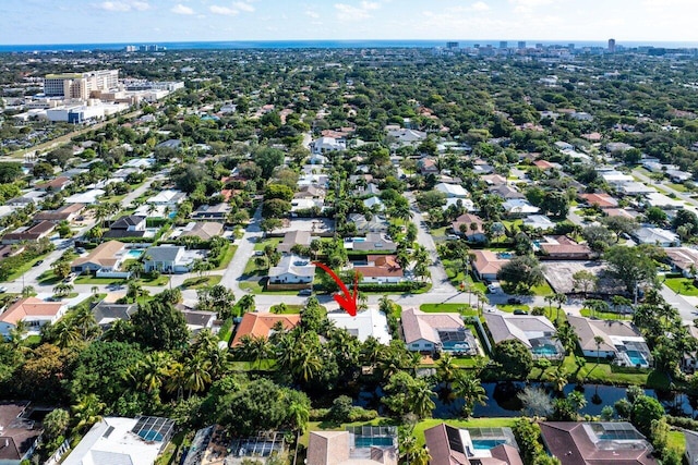 birds eye view of property