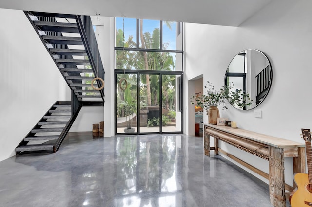 foyer entrance featuring a wealth of natural light