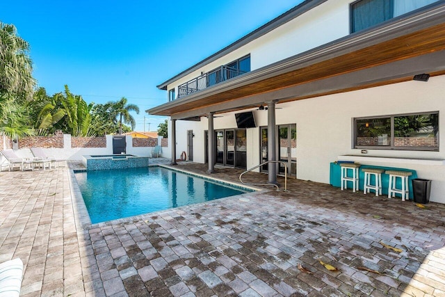 view of pool with a patio