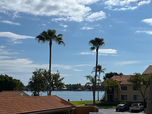 view of property view of water