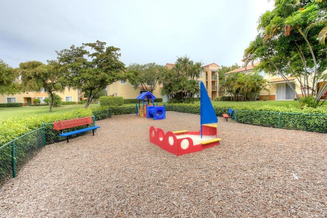 view of play area