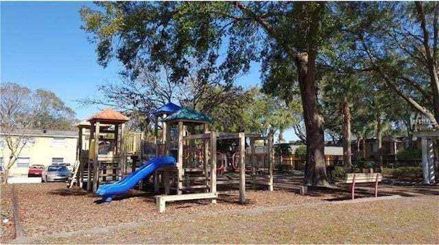 view of jungle gym