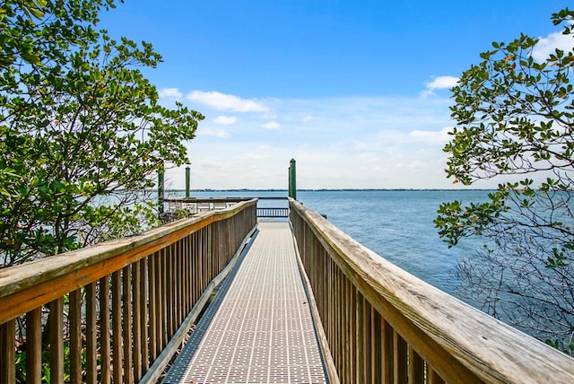 view of home's community featuring a water view